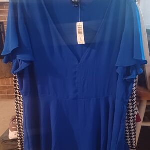 Torrid Women's Blue V-Neck Top